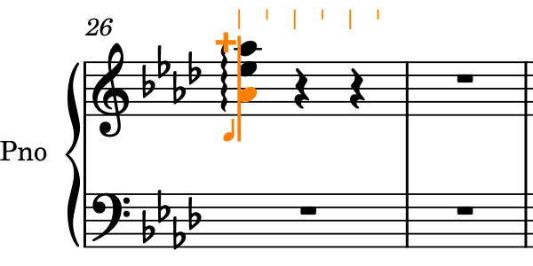 Chord input in bar 26