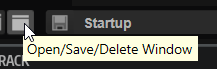 Open/Save/Delete Window button